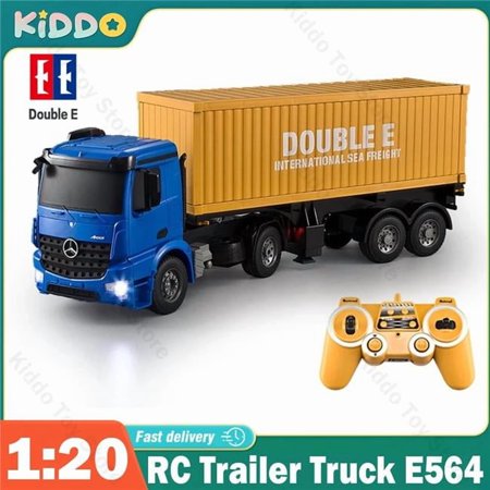 UNO1RC NM62437 E E564 RC Car Truck Trailer 1 by 20 Toy 2.4G Remote Control Engineering Vehicle Container Truck Toys for Boys Scale Gifts