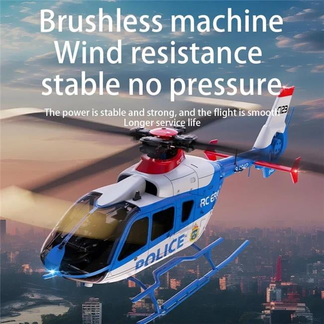 UNO1RC NM58957 Remote Control Helicopter Simulated Aircraft Model with True Channel Dual Brushless Direct Drive Six Channels RC Aircraft