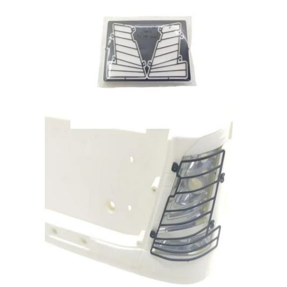 UNO1RC NM58257 Tamiya Truck Metal Lampshade Light Protective Cover for 1 by 14 Tamiya Truck 56360 Volvo F16 RC Tractor Upgrade Accessories