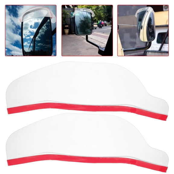 Soimiss Transparent Plastic Car Side Mirror Rain Visor for Clear Visibility in Rain