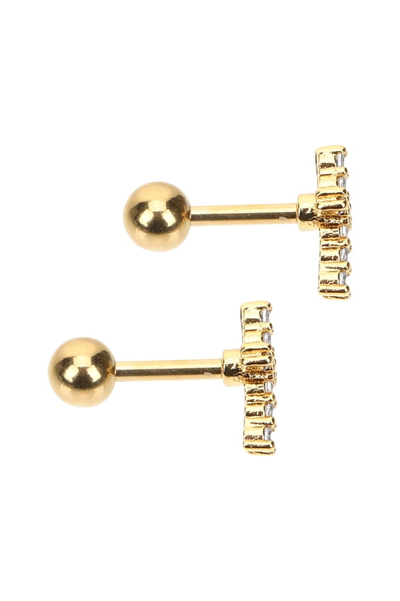 Piercing Earrings Studs Ear Piercing 1 Pair