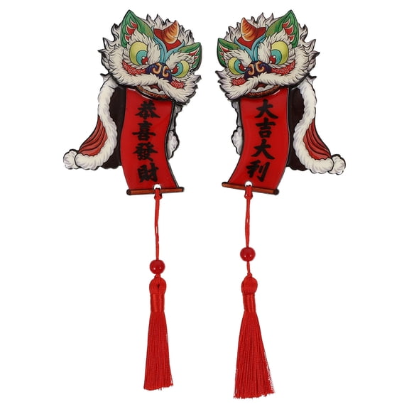 UNOMOR 1 Pair Fridge Decorations Spring Festival Magnet Assorted Color for Office Decor