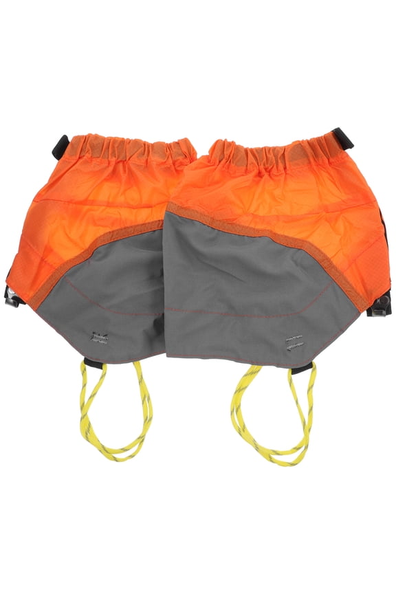 UNOMOR 1 Pair of Waterproof Shoe Gaiters Hiking in Orange for Men and Women Hiking