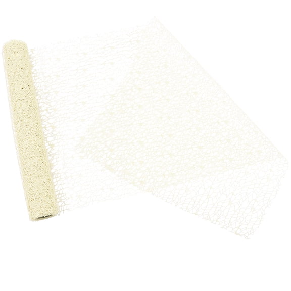 Soimiss Decorative Mesh Yarn Flower Wrapping Paper Light Yellow for Party and Home Use
