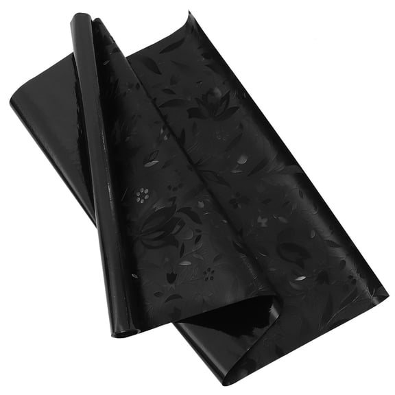 Soimiss Indoor Black Glass Privacy Film with Static Cling for Bathroom Decor