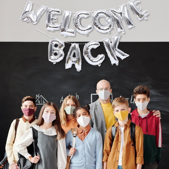 UNOMOR 1 Set Balloon Party Decoration Silver Foil Balloons For Friends And Families