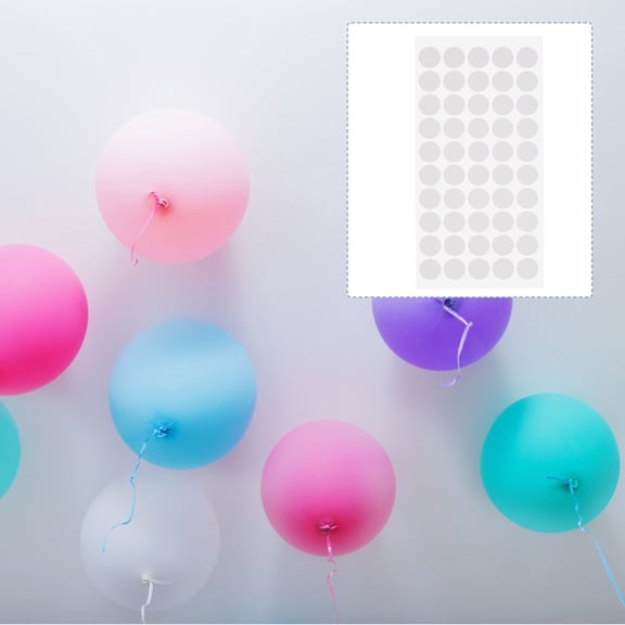 UNOMOR 1 Set Clear Glue Point Dots Double Sided Adhesive Dots Waterproof No Trace for School Office Home Use Decor