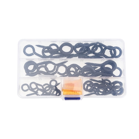 Soimiss 1 Set Heavy Duty Metal Screw Eye Bolt Hooks for Stable Indoor and Outdoor Installation