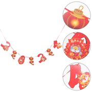 UNOMOR 1 Set Spring Festival Banner Assorted Color New Year Celebration 2024 Reusable
