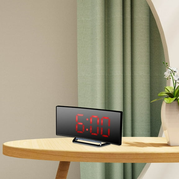 UNOMOR 1 Set of Digital Clock LED Display Plastic Alarm Clock for Kitchen Use