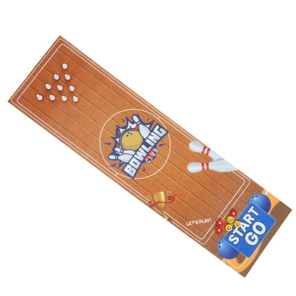 Soimiss 1Set Indoor Bowling Set with ABS Iron Material and Assorted Colors for Family Fun