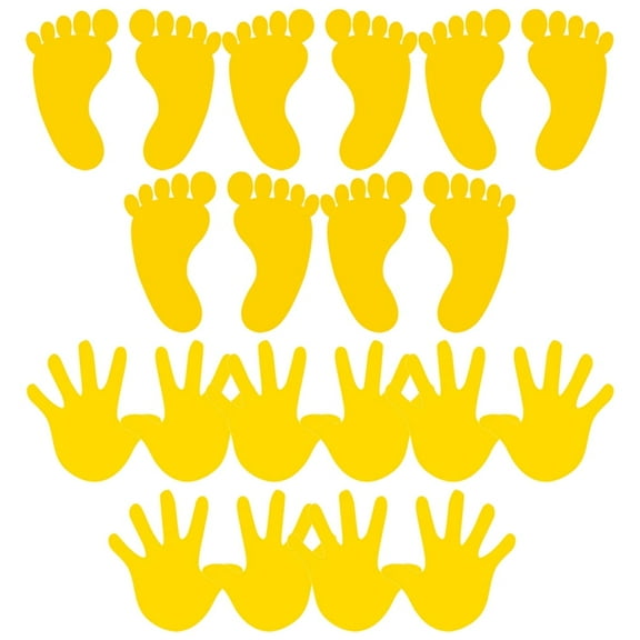 UNOMOR 10 Pairs Wall Sticker Decal PVC Removable for Classroom Decoration