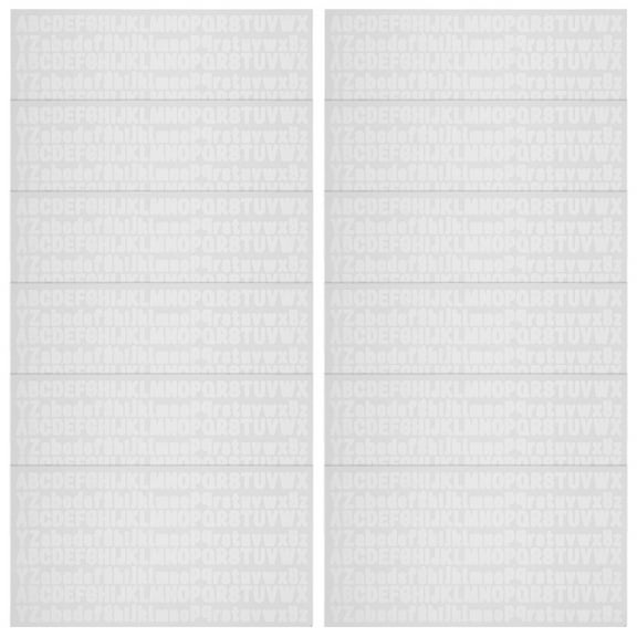 Soimiss Letter Sticker for Kids Vinyl White 10 Sheets