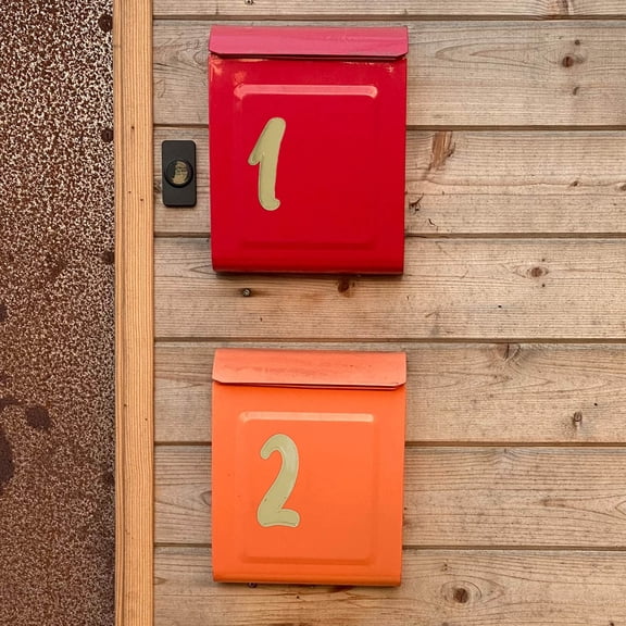 Soimiss Alphabet Letter Sticker Golden Mirror 10 Sheets