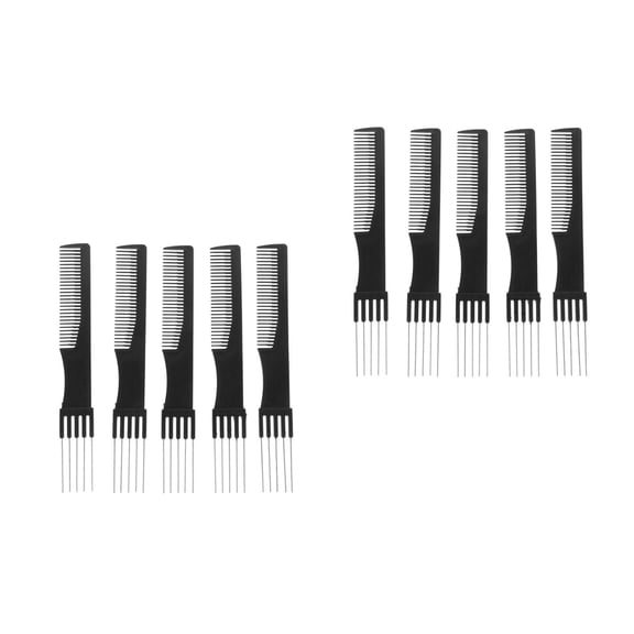Soimiss Ergonomic Metal Hair Pick Comb for Professional Hairdressing and Styling