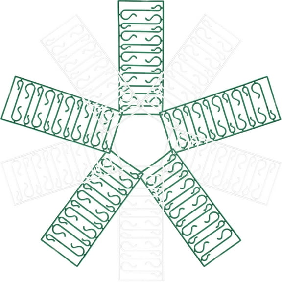 Soimiss Festival Ornament Hooks Xmas Ornament Hooks Plastic 100pcs