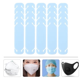 UNOMOR 10PCS Facial Mask Holder Mask Hook Light Blue for General Users