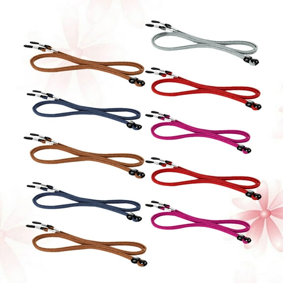 Soimiss 10Pcs Glasses Lanyard Durable Anti Slip Adjustable Eyeglasses Straps for Sports and Outdoors