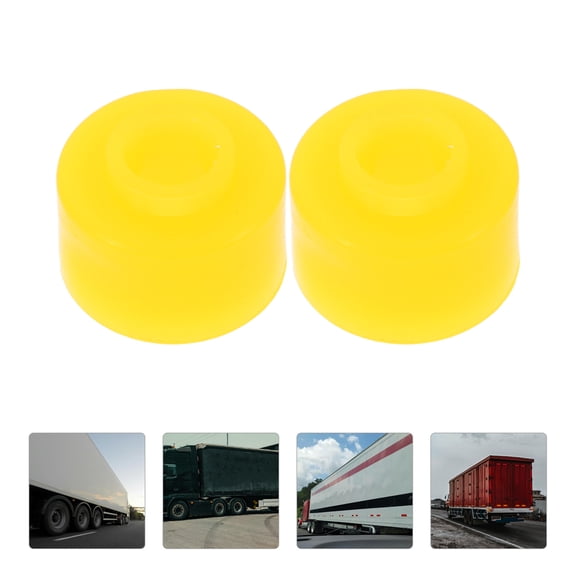 Soimiss 10Pcs Yellow Rubber Bumper Blocks for Car Use with Shock Absorption and Collision Prevention