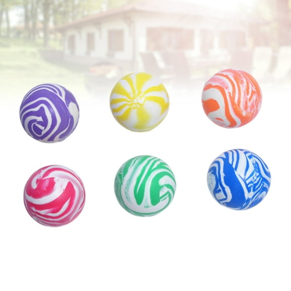 UNOMOR 10pcs Bounce Ball Rubber Assorted Color Jumping Party Favor for Celebrations