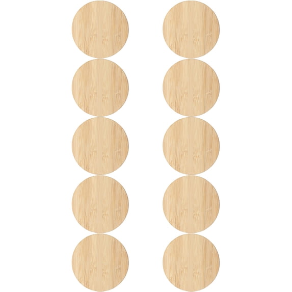 UNOMOR 10pcs Unfinished Round Discs For Diy Crafts Smooth Blanks For Painting Decorations And Art Projects