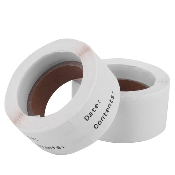 Soimiss 2Pcs White Removable Labels Practical Blank Sticker For Food Storage