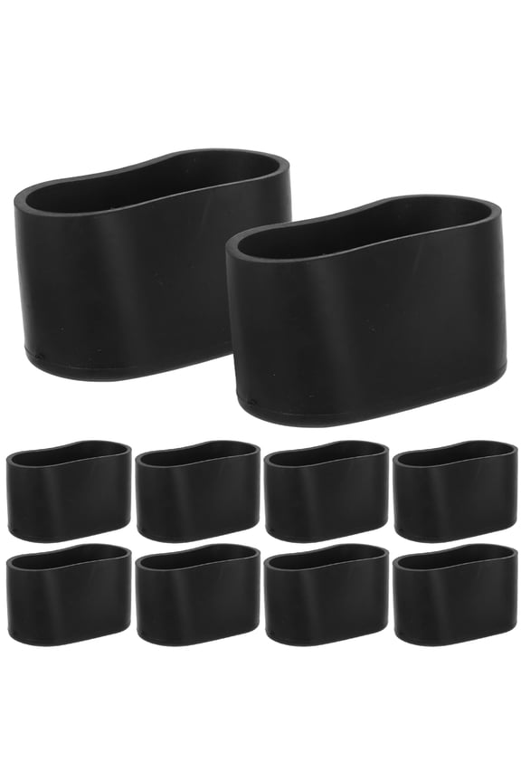 16Pcs Bed Leg Protectors Black PVC Easy Installation Floor Protection for Home Use