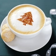 Soimiss Coffee Drawing Mold Plastic for Flat Shape 16Pcs 4.3*3.1*0.04In