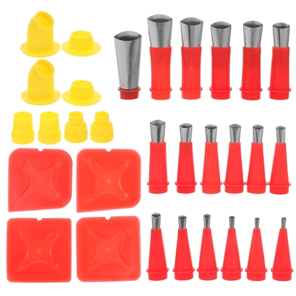 UNOMOR 18 Nozzles of Sealant Grout Finishing Tool Caulking Finishing Nozzle Plastic