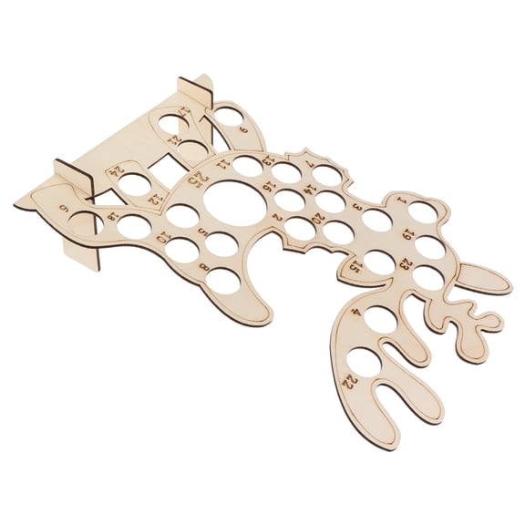 Soimiss Khaki Plastic Christmas Countdown Calendar with Smooth Surface for Storage and DIY Personalization