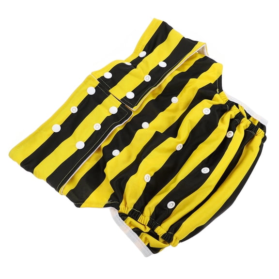 UNOMOR 1Pack Leak Proof Pant Yellow Cloth Diaper Quick Dry for Heavy Absorbent Days