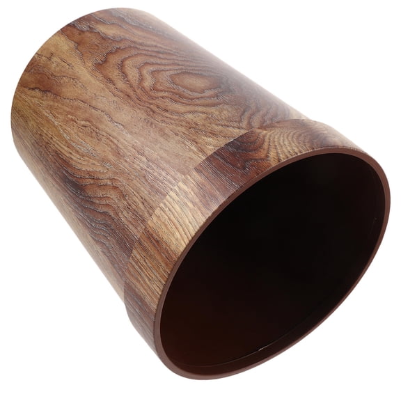 Soimiss Retro Garbage Can for House Rectangular PP Material Brown 1Pcs