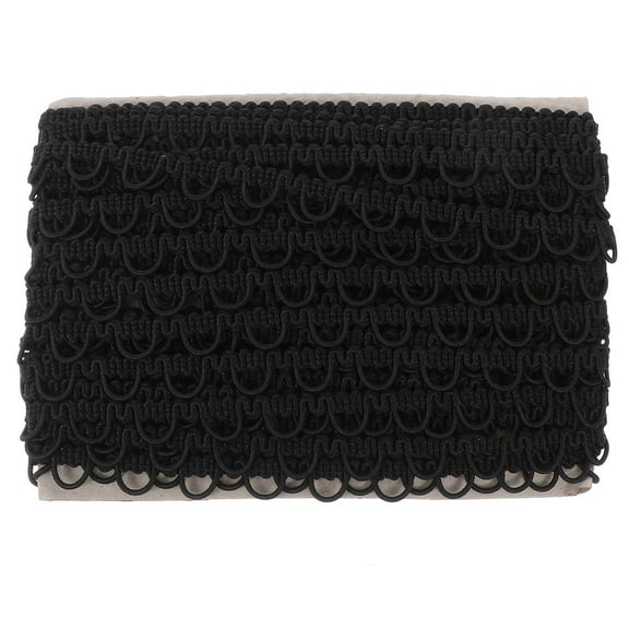 Soimiss Flower Vintage Lace Trim Black Polyester 1Pcs