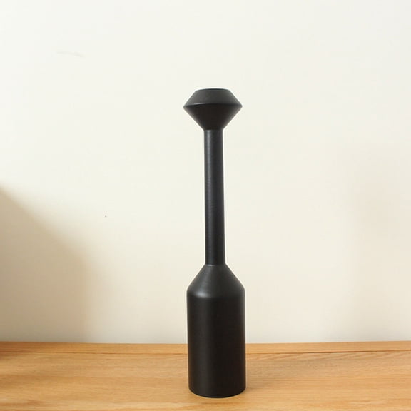 Soimiss Black Beech Candle Stand Unique Design for Wedding and Home Decor