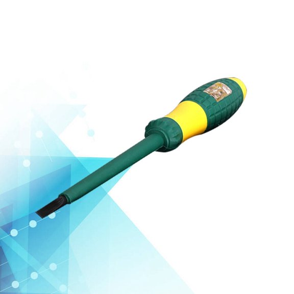 Soimiss Green Voltage Test Pen with LED Indicator Screwdriver Handle for Household Electrical Use