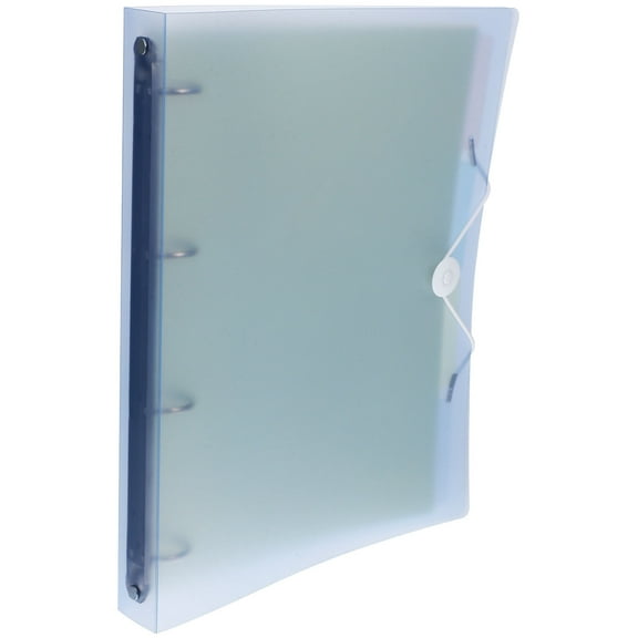 UNOMOR 1Pcs Plastic File Folder Binder Blue Reusable for Students and Professionals