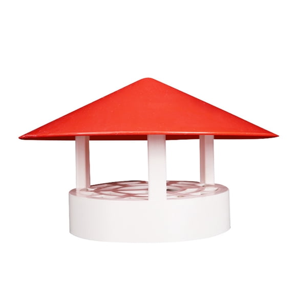 Soimiss 1Pcs Chimney Flue Cover PVC Rainproof for Builders and Homeowners