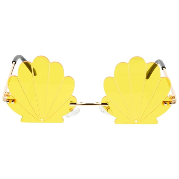 Soimiss Fashion Glasses Eyewear Conch Design Yellow 1Pcs Back to School