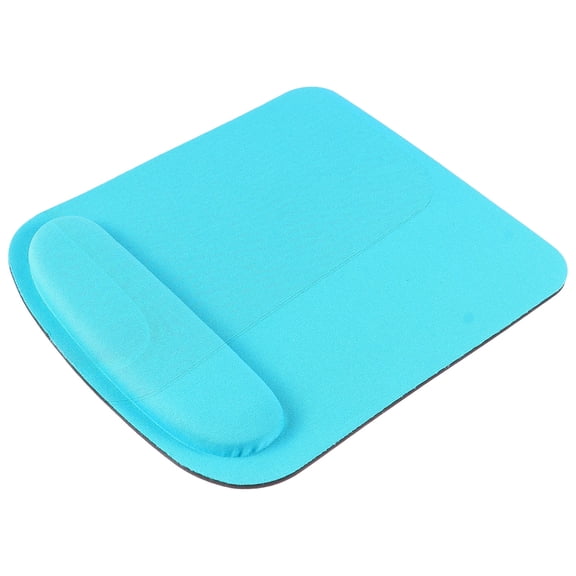 Soimiss 1Pc Blue Mouse Mat with Memory Cotton Wrist Rest Cushion for Office Desk