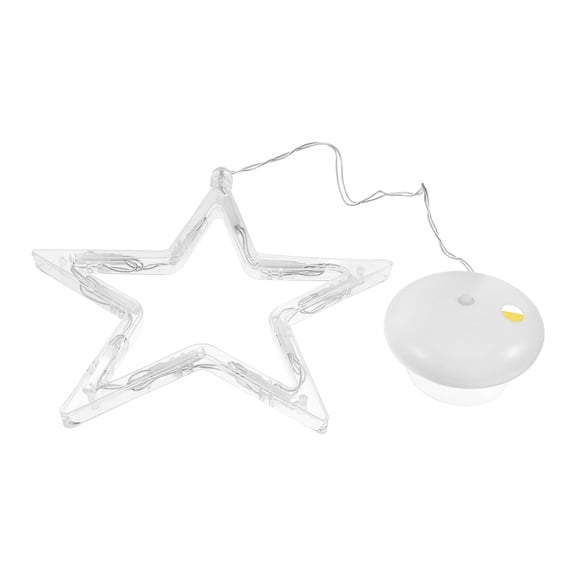 UNOMOR 1Set LED Window Lights with Warm White Copper Wire for Hanging Decor Indoor Lighting during Christmas Parties