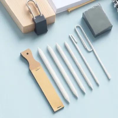 Soimiss Back to School Drawing Tools Blending Stumps Paper Wood 14Pcs 6.2X1.2in
