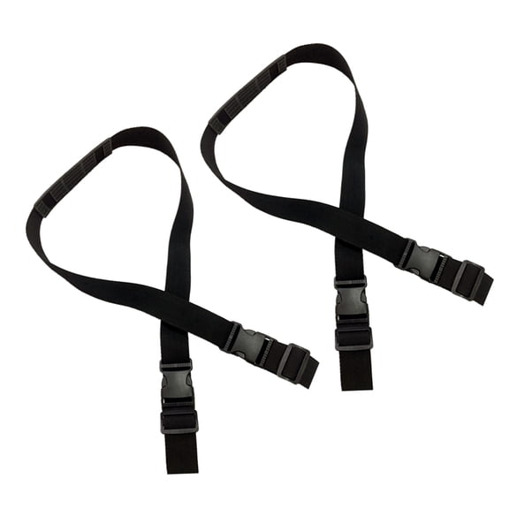 Soimiss 2Pcs Adjustable Handle Shoulder Belts for Scooter and Skateboard with Ergonomic Pad Black