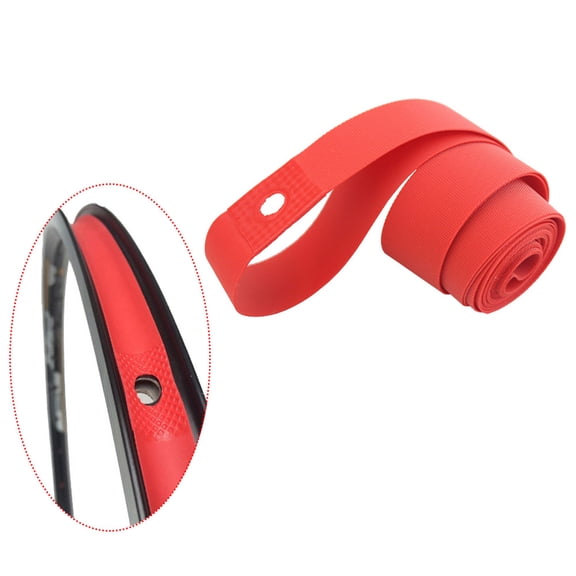 Soimiss Bike Inner Tube Protector Puncture Proof Tire Cushion Liners Red PVC 2 Pcs