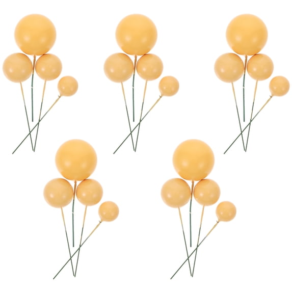 Soimiss Festive Cake Topper, Yellow Plastic, Creative Design for Birthday Parties