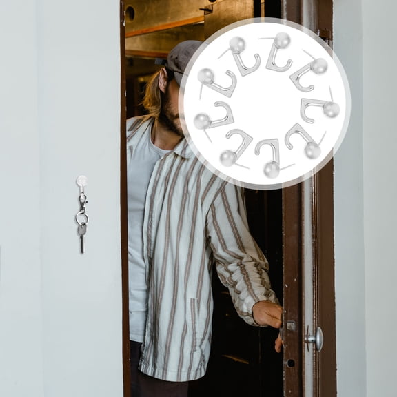 Soimiss 20Pcs Metal Push Pin Hooks for Wall Decorative Thumb Tacks Storage Use