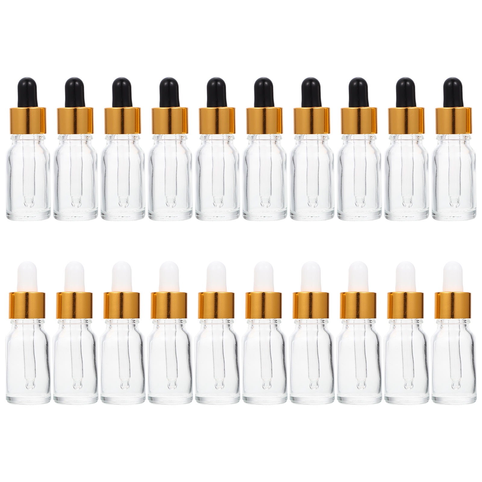 Soimiss White Glass Dropper Bottles for Essential Oils and Storage Use 20Pcs
