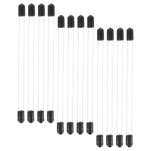 Soimiss 20Pcs Lightweight Black Incense Stick Holder Tube with Sealed Lid for Travel and Hotel Use