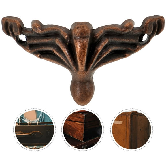 UNOMOR 20Set Small Feet for Box Zinc Alloy Decorative Legs Office Use