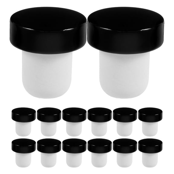 Soimiss 24Pcs Durable Rubber Wine Bottle Caps for Glass Bottles with Tight Seal and Easy Use