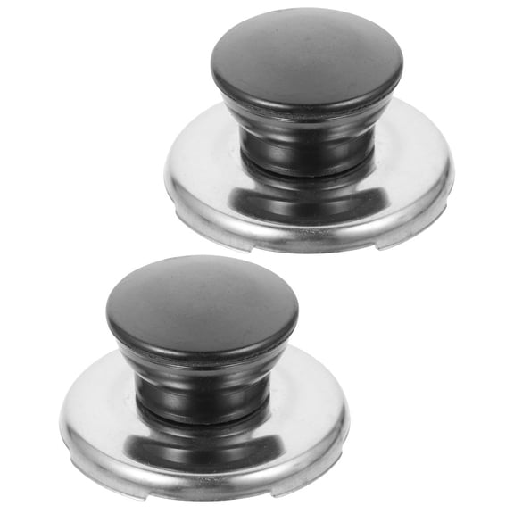 Soimiss 2Pcs Black Whistle Pan Lid Knobs Replacement Handles for Kitchen Kettles